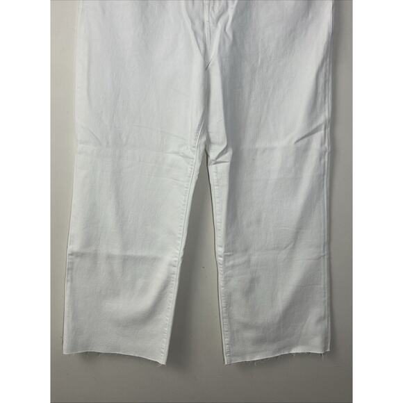 J Crew Slim Wide Leg Jean in White Wash Womens 32 Denim Jeans - Picture 5 of 12